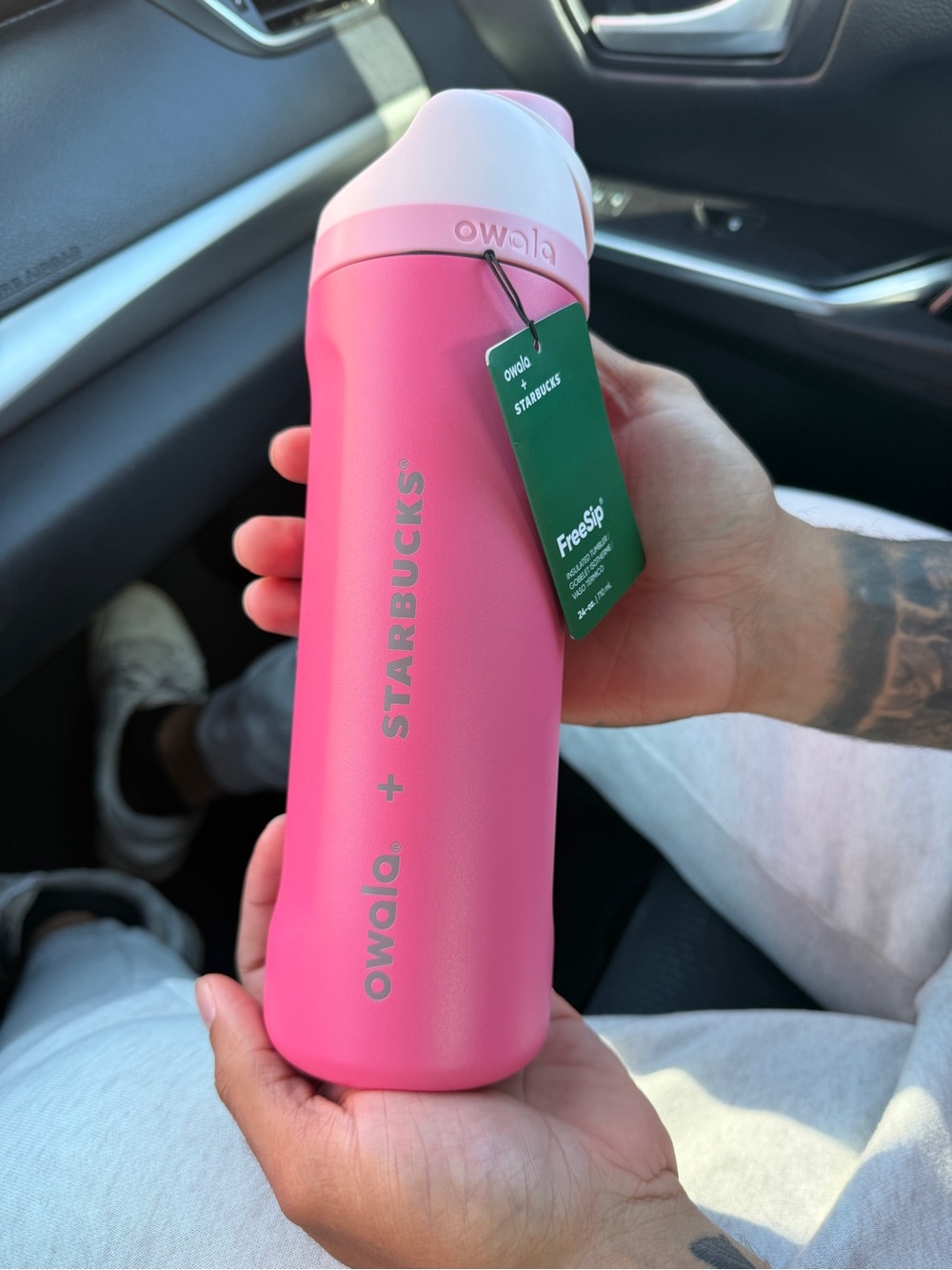 Starbucks Pink Owalo Stainless Steel Water Bottle